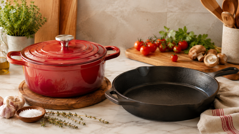 Enameled Cast Iron Pots and Pans vs Traditional Seasoned Skillets: Which One Should You Choose?
