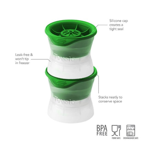 Golf Ball Ice Mould Set 3 - Green