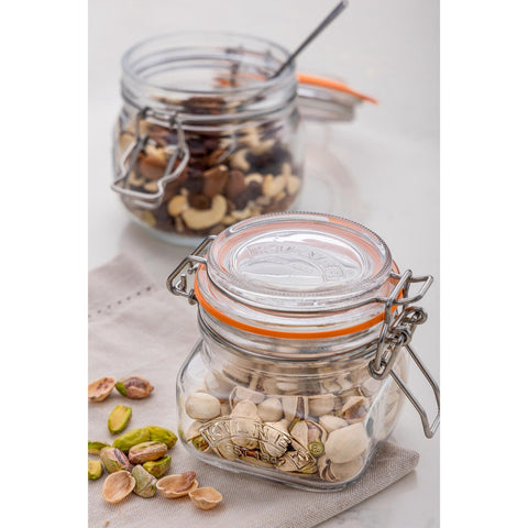 Square Clip Top Jar, 250ml