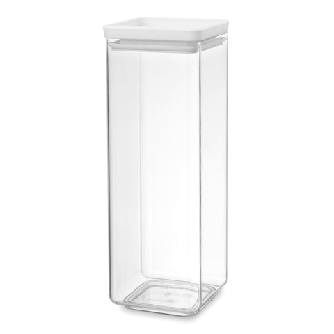 Stackable Square Canister 2.5L -  Light Grey Lid
