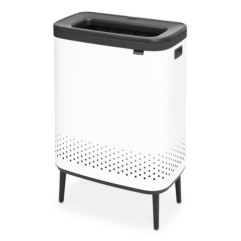 Bo Laundry Bin Hi 2 X 45L  - White