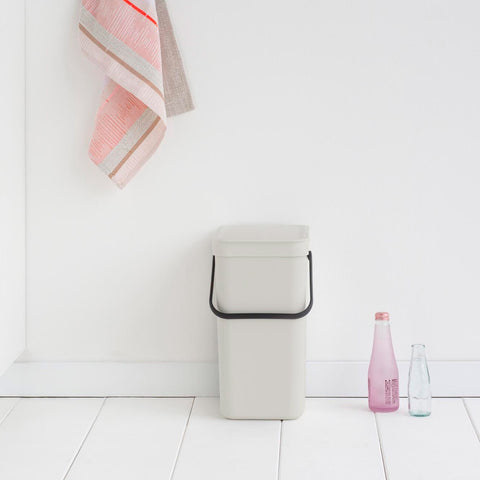 Waste Bin Sort & Go 12L - Light Grey