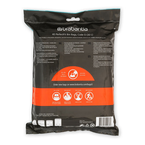 Bin Liner Dispenser Pack Code O 30L (BO) 40 Bags