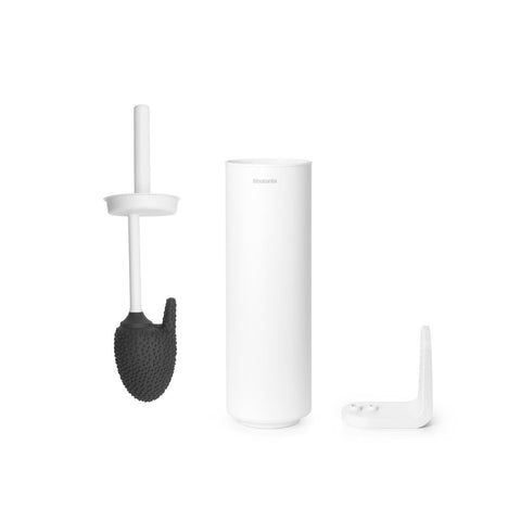 Mindset Toilet Brush & Holder - Mineral Fresh White