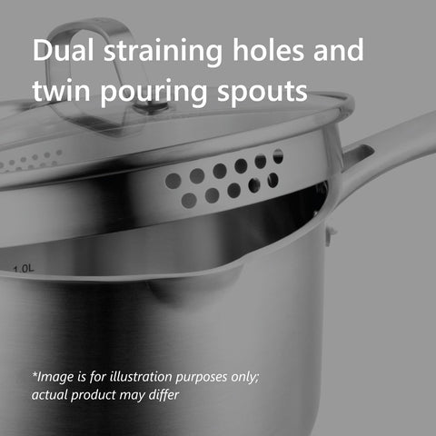 Radius 85 2 Piece Saucepan Set - 16cm/1.8 Litre & 20cm/3.4 Litre
