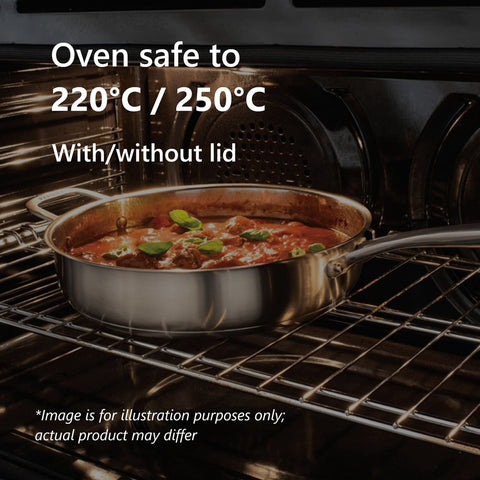 3 Piece Saucepan Set - 16cm/1.8 Litre, 18cm/2.5 Litre & 20cm/3.4 Litre