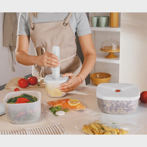 Shallow Vacuum Container 'SAVE-IT' Food Storage - Medium