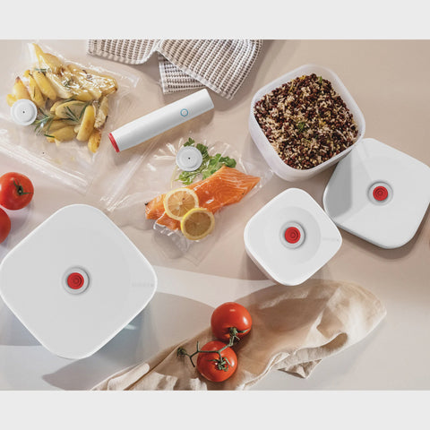 Shallow Vacuum Container 'SAVE-IT' Food Storage - Medium