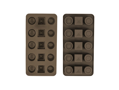 Silicone Chocolate Mould, Set of 2 - Multi