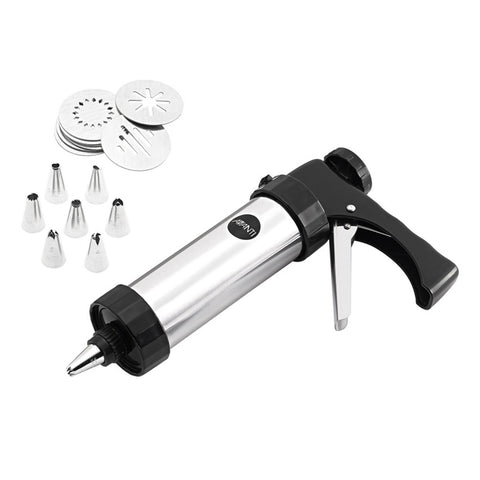 Cookie Press & Icing 17Piece Set Stainless Steel