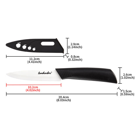 Loveharbor Ceramic Fruit Knife