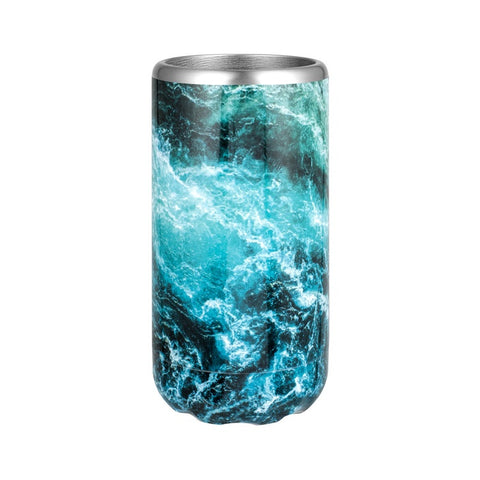 Slim Double Wall Insulated Can & Stubbie Holder - Ocean