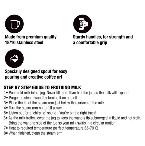 Copper Milk Frothing Jug - 600ml
