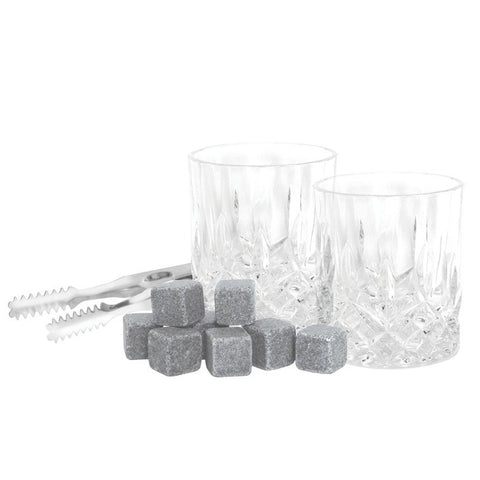 Whisky Stone & Glass Gift Set In A Magnetic Gift Box