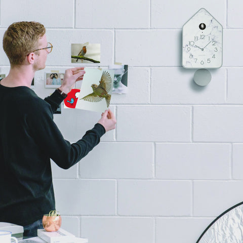 Home QQ-Up Cuckoo Wall Clock with Pendulum
