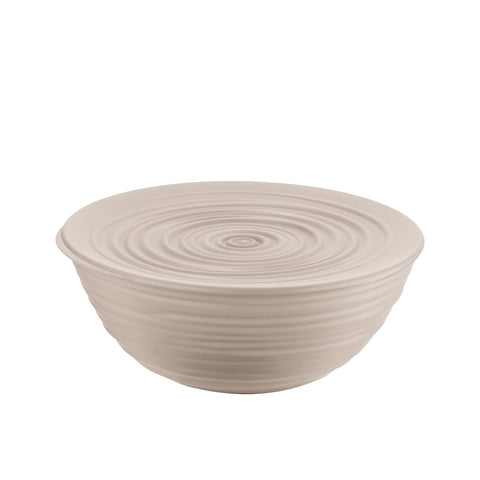 Taupe Large Bowl with Lid