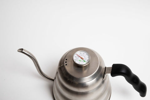 Stainless Steel 1.2L Goose Neck Kettle With Thermometer