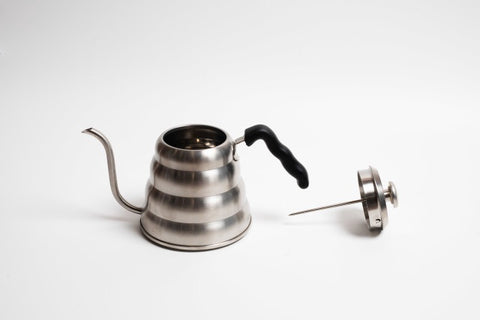 Stainless Steel 1.2L Goose Neck Kettle With Thermometer