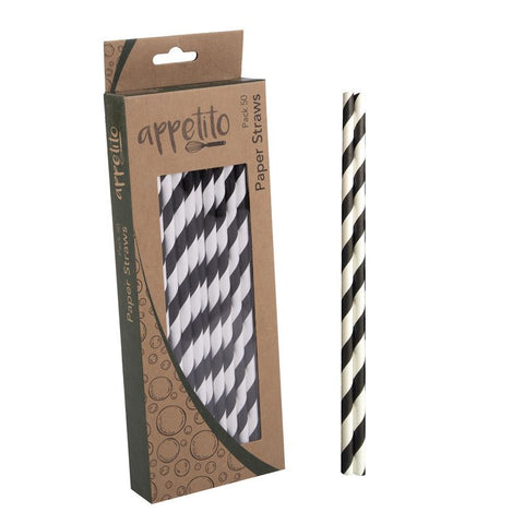 Paper Straws Pack 50 - 4 Colors