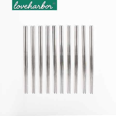Loveharbor Stainless Steel Chopsticks