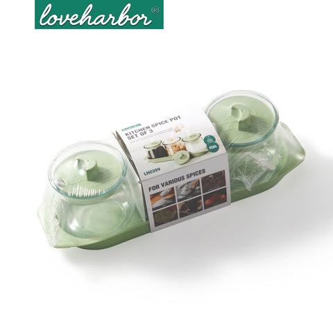 Loveharbor Kitchen Spice Pot Set Of 3