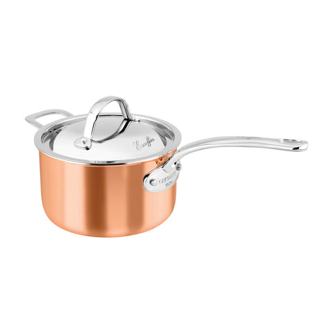 Escoffier Induction Saucepan w/ Helper Handle 20x12cm
