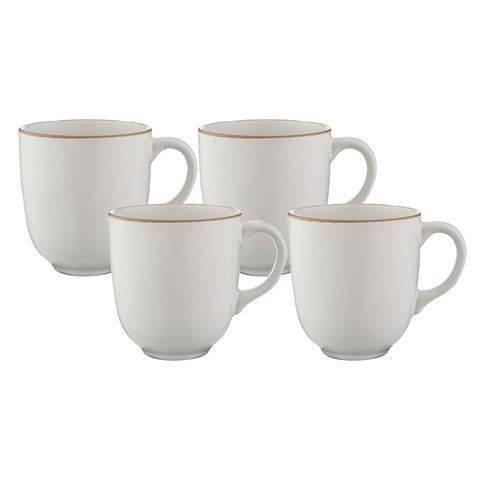 Classic Collection Cream Set Of 4 Mugs
