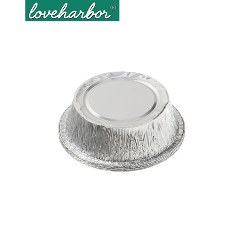 Loveharbor Round Aluminum Foil Pan 4Pcs Set