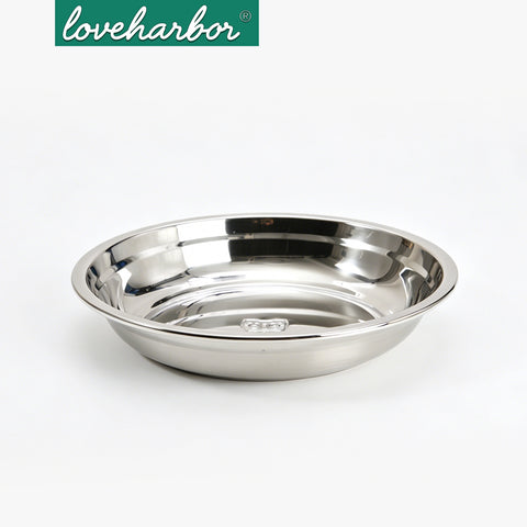 Loveharbor Stainless Steel Round Plate