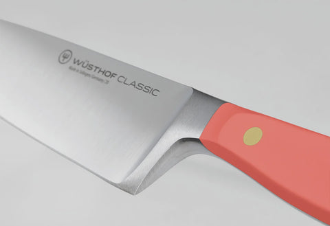 Classic Colour Coral Peach Cooks Knife 20cm