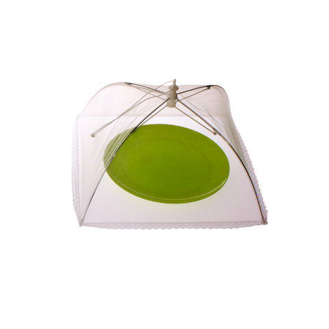 30Cm Square Nylon Net Food Cover White
