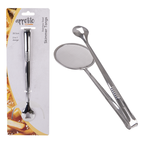 Stainless Steel Skimmer Tongs 28.5cm