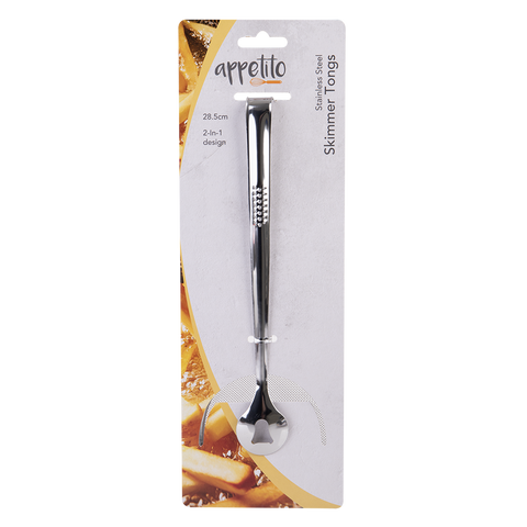 Stainless Steel Skimmer Tongs 28.5cm
