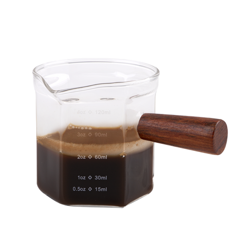 Espresso Shot Glass with Wood Handle 120ml