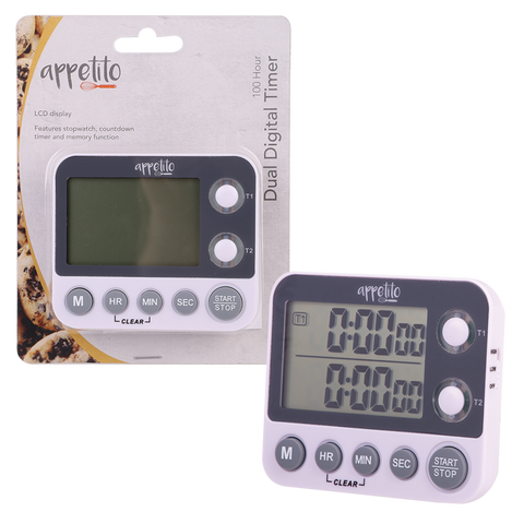 Dual Digital Timer 100 Hours