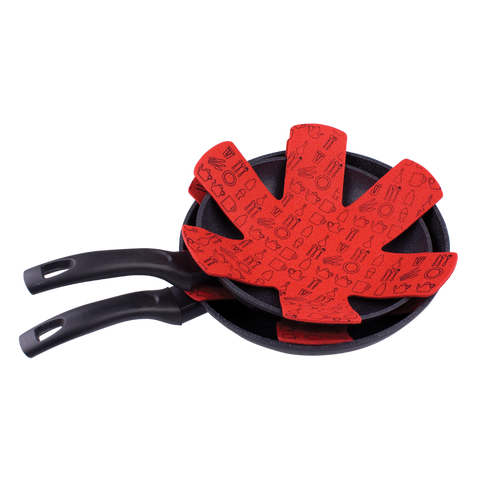 Pot & Pan Protectors Set 2 - Red
