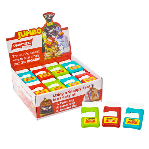 Jumbo Snappy Seals Bag Sealers Assorted