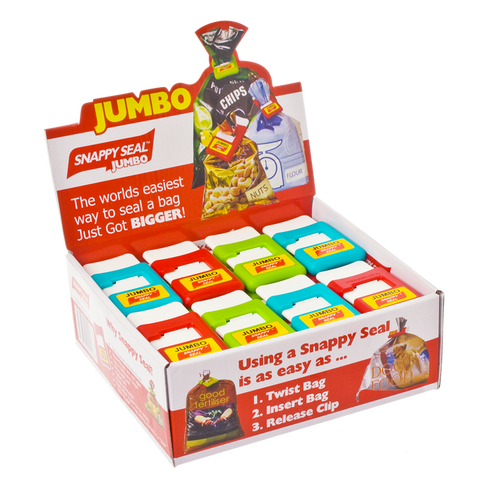 Jumbo Snappy Seals Bag Sealers Assorted