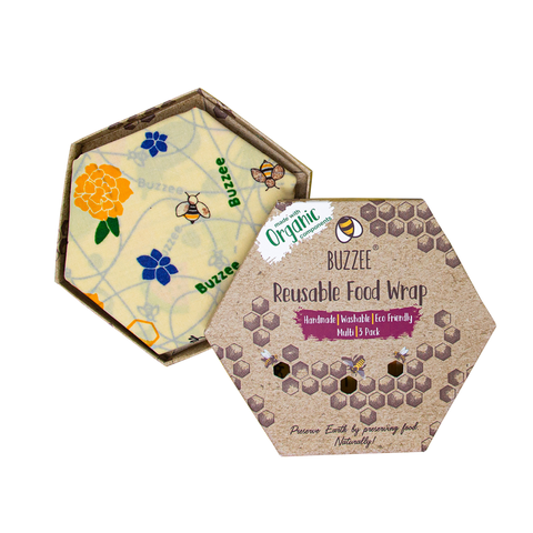 Organic Beeswax Wraps Pack of 3