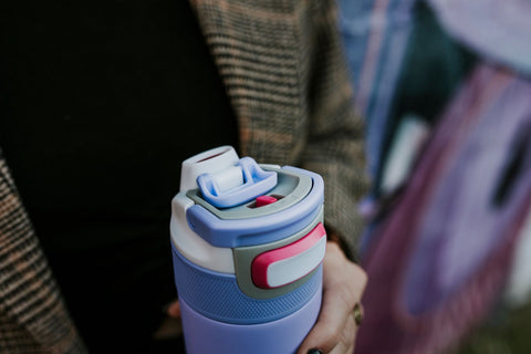 Elton Insulated 3-in-1 Snapclean 600ml Bottle Digital Lavender
