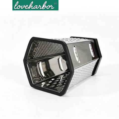 Loveharbor 6 Sided Stainless Steel Box Grater