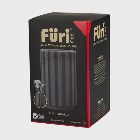Radial Stone Utensil Holder Flint Terrazzo