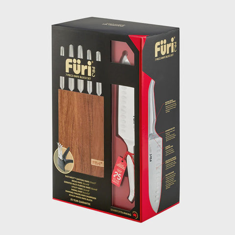 Furi Promo Acacia Wood Knife Block Set 5 Piece