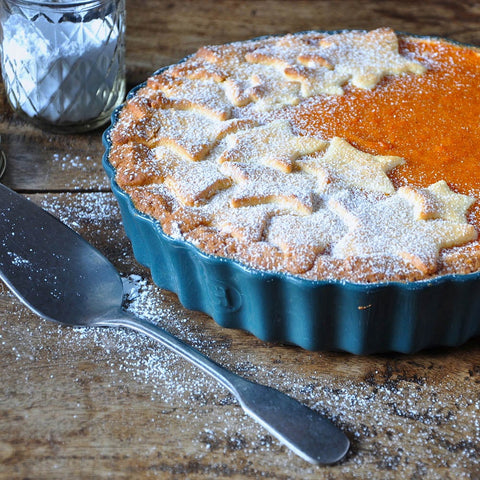 Deep Flan Dish 29cm - Blue Flame