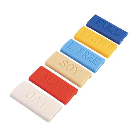 Milk Id Clips - Almond - Red