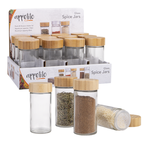 Round Spice Jar with Bamboo Lid 85ml
