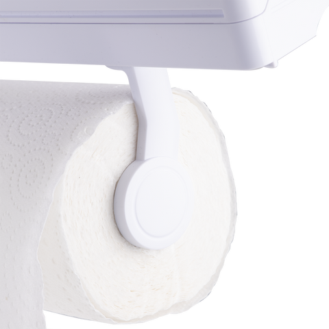 Wall Mount Kitchen Roll Dispenser - White