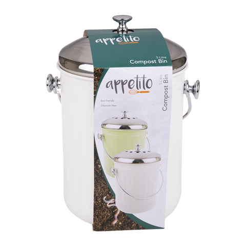 Compost Bin 5L White
