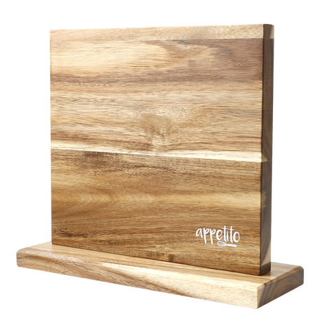 Magnetic Knife Stand Double Sided - Acacia Wood