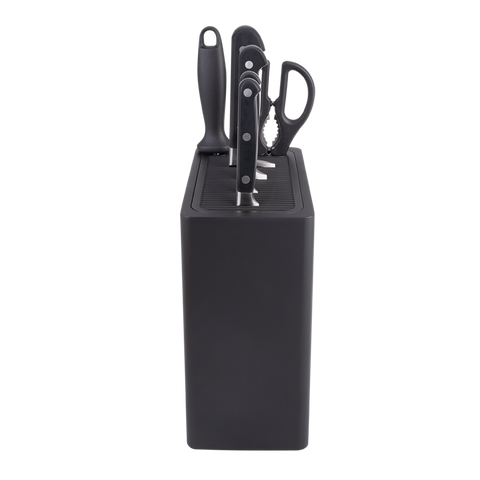 Rectangle Universal Knife Block - Matte Black